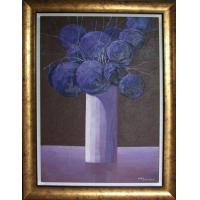 蓝色蒲公英,大幅花卉系列