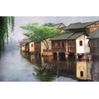 江南水乡，写实风景油画