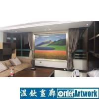 温州瑞安瑞都花园别墅主客厅主墙巨幅大画艺术装饰