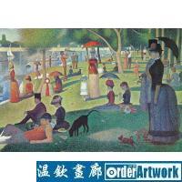 杰克岛(大碗岛)的星期天下午,后印象派点彩画代表杰作 A Sunday on La Grande Jatte