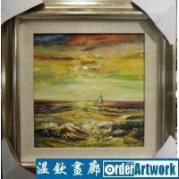 小海景系列2,职业画家袁素艳(卿婷),曾作为国礼