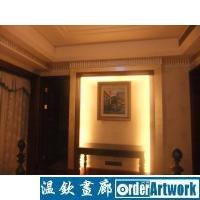 中国地王温州绿城•鹿城广场5号楼跃层卧室油画装饰