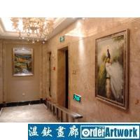 温州江景豪宅外滩国际公馆电梯道艺术装饰,装饰配电消防箱