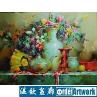 瓷瓶,瓷壶和花