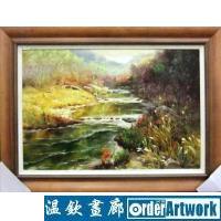 印象风格风景系列油画1，职业画家陈伟