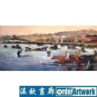 世界名画临摹:印象派油画系列1，马奈草地油画软装