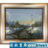 瑞雪丰年,中国当代油画家王晓东原创油画