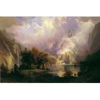 美国画家Albert Bierstadt-风景油画