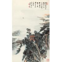 陆严少 诗意山水图