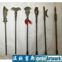 铜质中国古兵器6件套