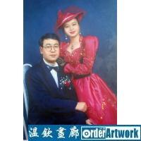 25年银婚纪念日送什么礼物有创意,独特,有特殊意义,收藏级高档定制油画肖像