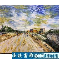 巴黎城牆邊的道路，文森特·梵高临摹作品