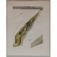 《亵渎神灵的 The blasphemy》，萨尔瓦多.达利 Salvador Dalí 原创亲签限量版画，艺术品收藏投资