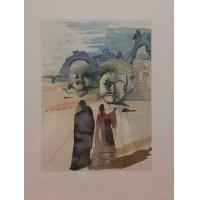 《赌注 The miser》，萨尔瓦多.达利 Salvador Dalí 亲签限量原创木刻版画