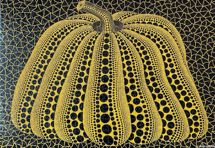 草间弥生（Yayoi Kusama），《黑金南瓜》，现代绘画，前卫艺术,波普艺术,海外资产配置